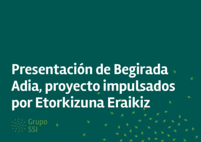 Presentación de Begirada Adia, dentro de los proyectos impulsados por Etorkizuna Eraikiz