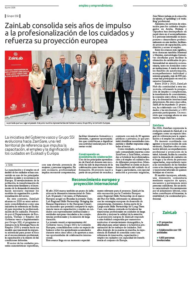 6 años de impulso a la profesionalización de los cuidados
